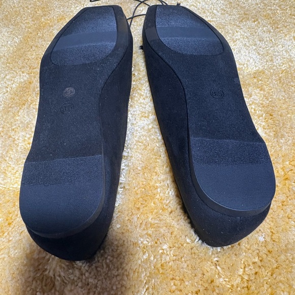 NWT Elegant Liz Claiborne Women’s Black Micro Ballet Flats Size 8.5 - Picture 6 of 8